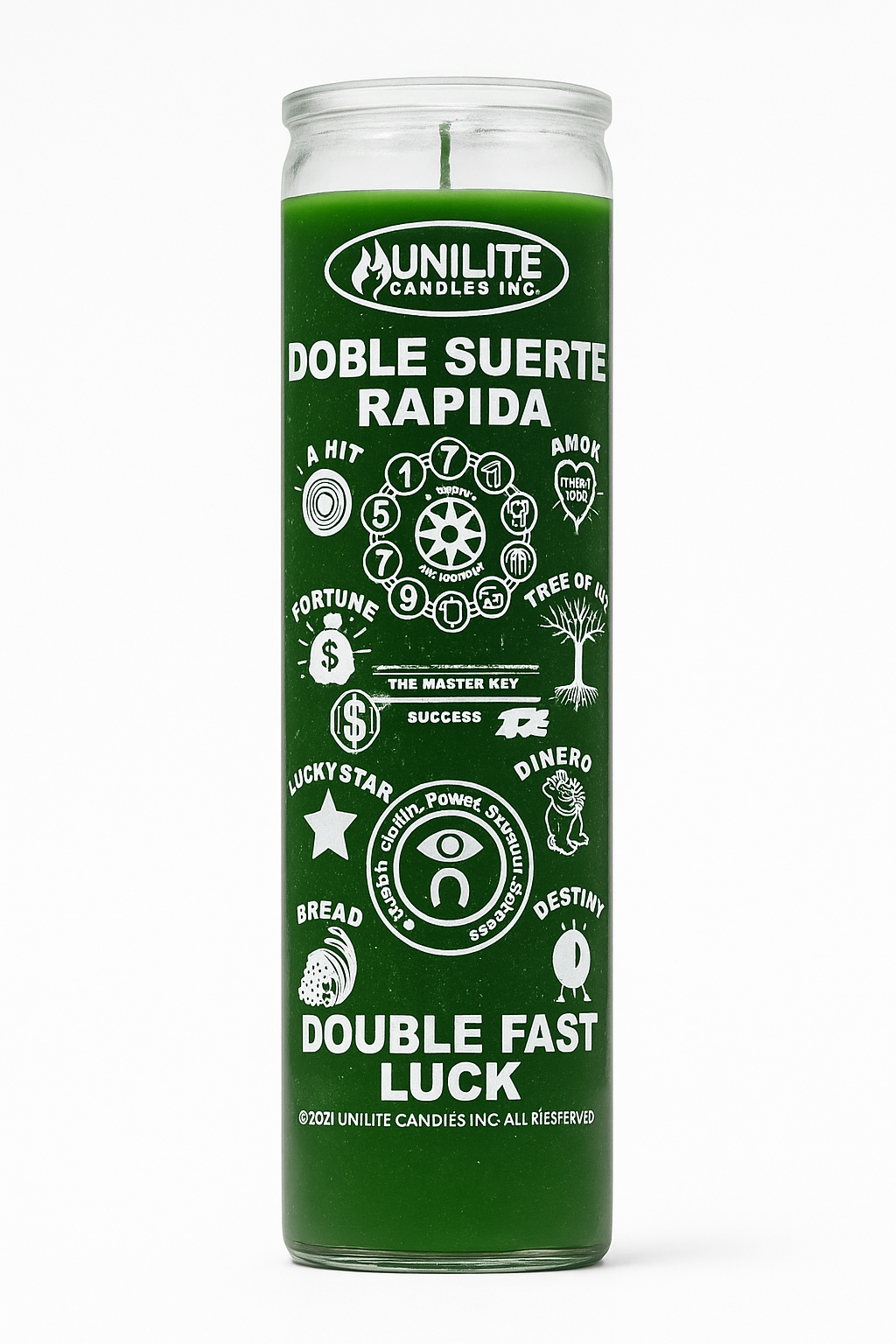 Double Fast Luck 7 Day Candle