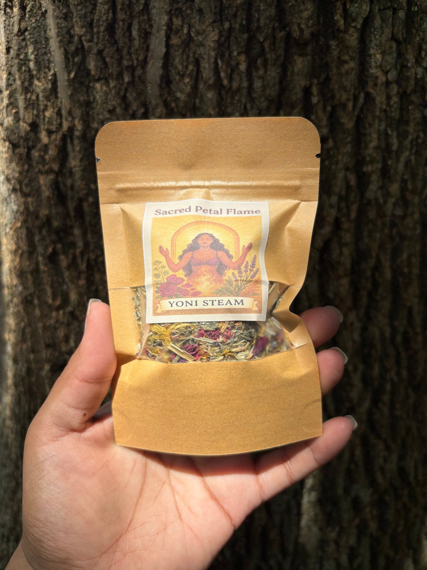 Womb Healing Ritual Set – 4 Steam Packs (2 oz) + 1 Womb Whisper Spell Jar